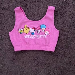 Hello kitty and friends- soft towel like material tank top